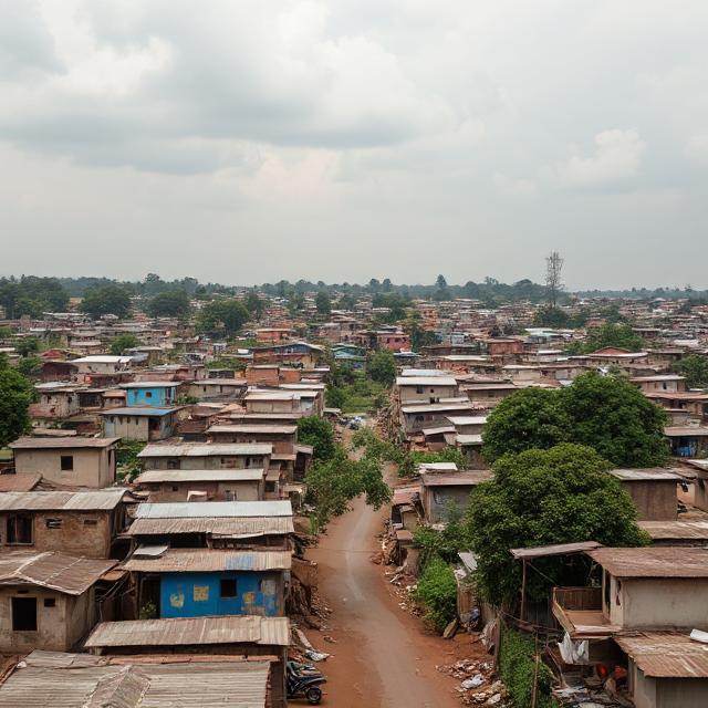 View of Mukuru Slums community setting